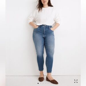 Madewell 10" High Rise Skinny Crop jeans 32